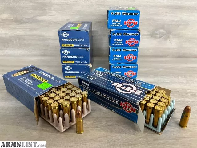 Lot of 7.62x25mm Mauser Ammo (13) from Pawn Central near Portland, OR