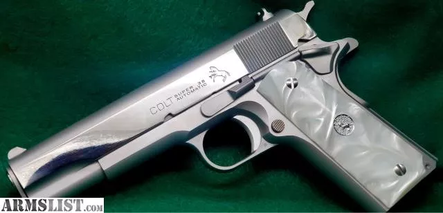 New Colt 1911 38 Super Retro Pre 70s RollmarksStainless (NON-CA) from Carrillo Customs Inc. near Lodi, California, USA