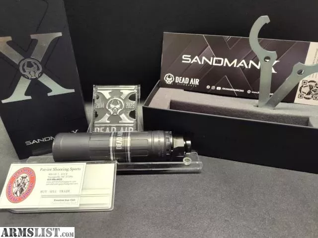 NEW Dead Air Sandman X Xeno Black from Patriot Shooting Sports near Youngsville, Raleigh / Durham / CH, NC