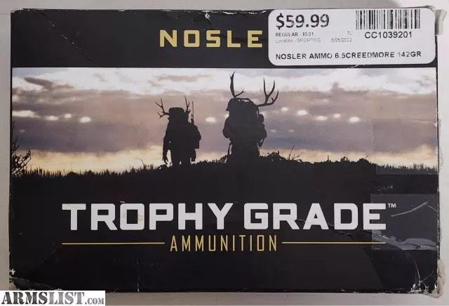 Nosler Trophy Grade 6.5 Creedmoor 142 grain AccuBond-Long Range Rifle Ammo, 20/Box - 60105 from Coast To Coast Pawn near Clearwater, Tampa/St. Pete, FL