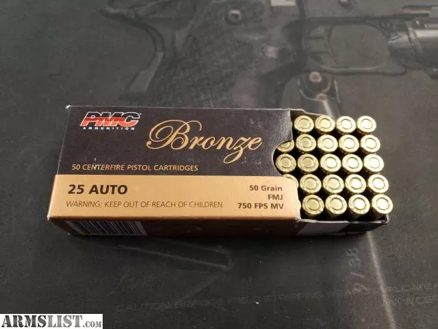 PMC 25 ACP AMMUNITION from ACME EAST LLC near Colorado Springs, CO