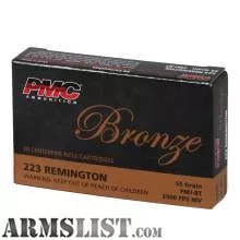 PMC BRONZE 223 REM 55GR FMJBT from Realm Firearms near Spring Lake Park, Minneapolis / St. Paul, MN