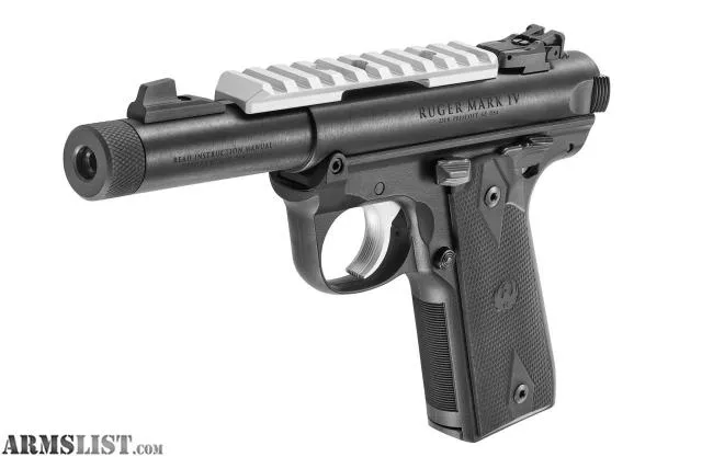 Ruger Mark IV 22/45 4.4" Threaded Bull Barrel w/ Optic Rail 10+1rnd 22LR Pistolfrom Vegas Firearms near Henderson, Las Vegas, NV