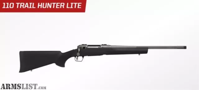 Savage 110 Trail Hunter Lite 270 Rifle With 20" Heavy Fluted Threaded Barrel & Hogue Stock 58273 from Gilberts Gun Shop LLC near Frankfort, KY