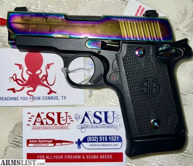 Sig Sauer P938 Rainbow Titanium 9mm - Conroe, TX from Adam’s Shoota University near Conroe, Houston, TX