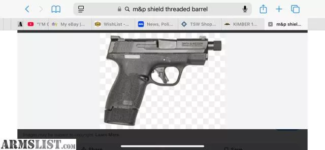 Smith Wesson Shield MP9 Plus 9mm threaded OR Pistol from Kjc coatings llc near Dayton, OH
