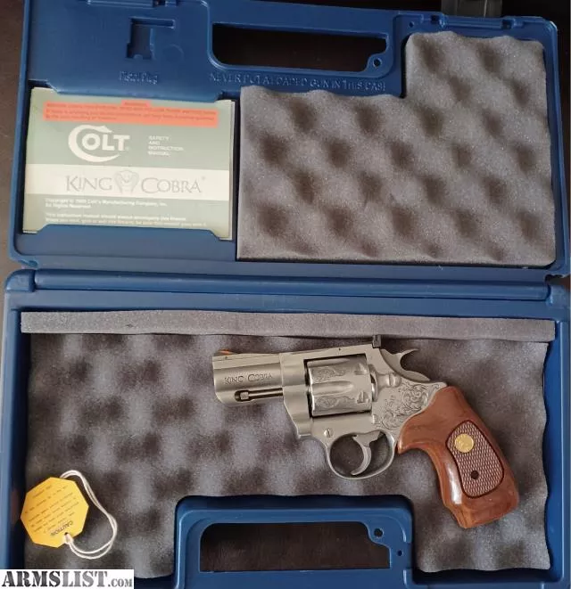 SS Colt King Cobra 2.5" Deluxe Hand Engraved "1992" from Robinson Tactical near Pahrump, NV, Pahrump, NV