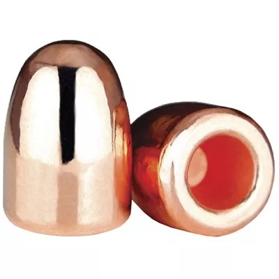 SUPERIOR PLATED 380 ACP (.356) HOLLOW BASE ROUND NOSE BULLETS