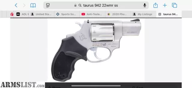 Taurus 942 SS 22 magnum 2” Revolverfrom Kjc coatings llc near Dayton, OH