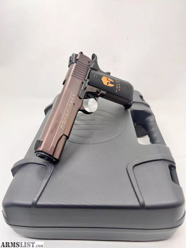 Used SIG SAUER 1911 SPARTAN - 5" BARREL - 45ACP - STAINLESS STEEL w/OIL RUBBED BRONZE NITRON FINISH from Watson Precision Firearms LLC near Oklahoma City, OK