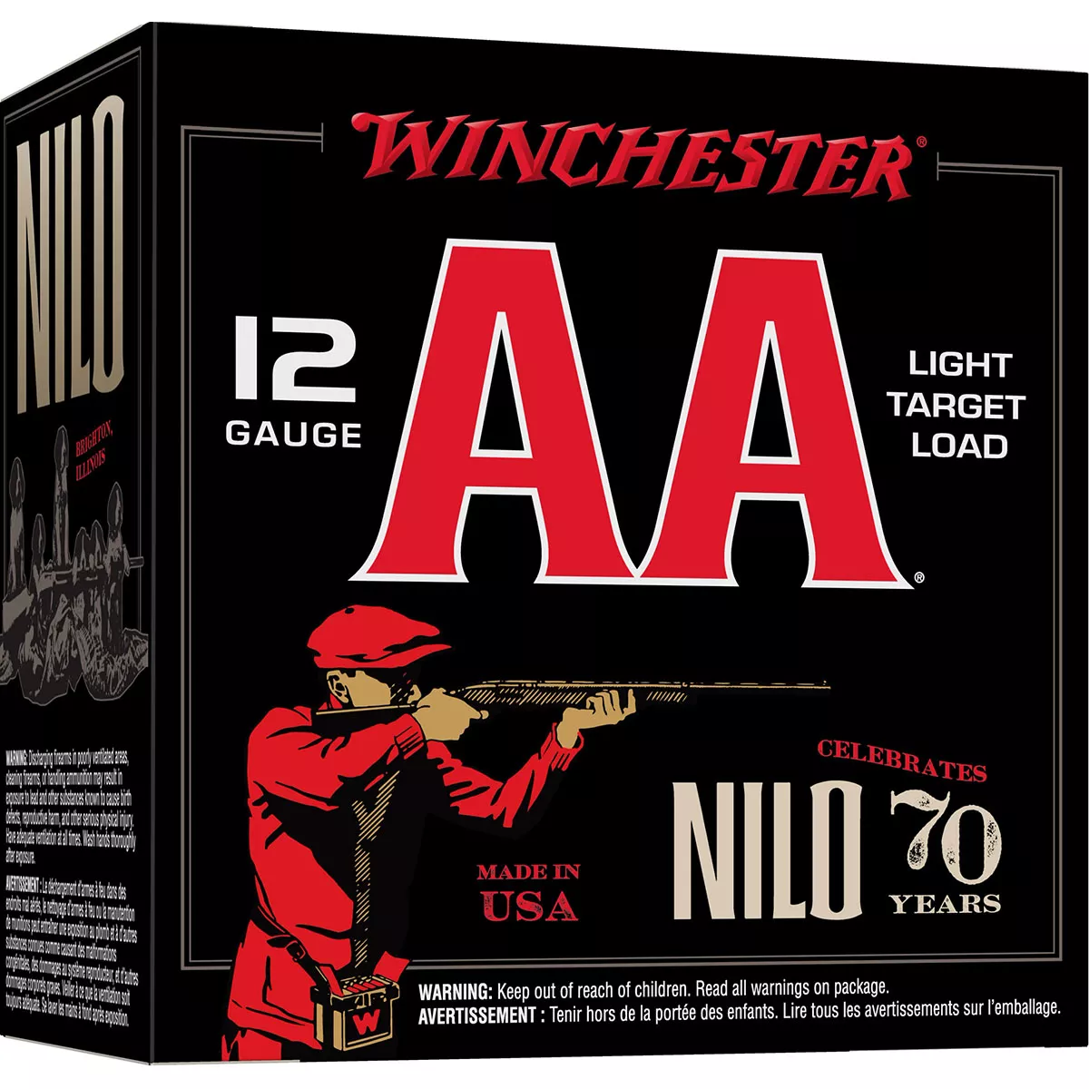 WINCHESTERAA LIGHT TARGET LOAD 12 GAUGE 2-3/4″ #8 SHOT SHOTGUN AMMO
