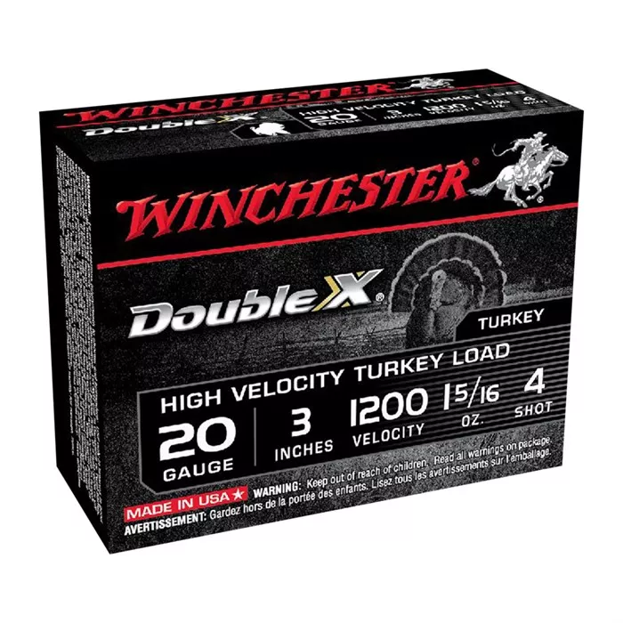 WINCHESTERDOUBLE X 20 GAUGE 3″ #4/#5 SHOT SHOTGUN AMMO