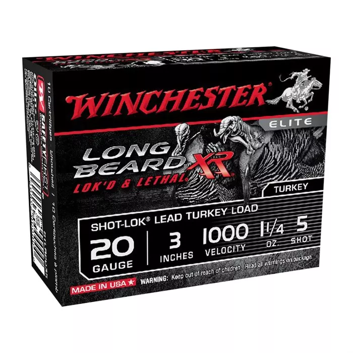WINCHESTERLONG BEARD XR 20 GAUGE 3″ #6 SHOT SHOTGUN AMMO