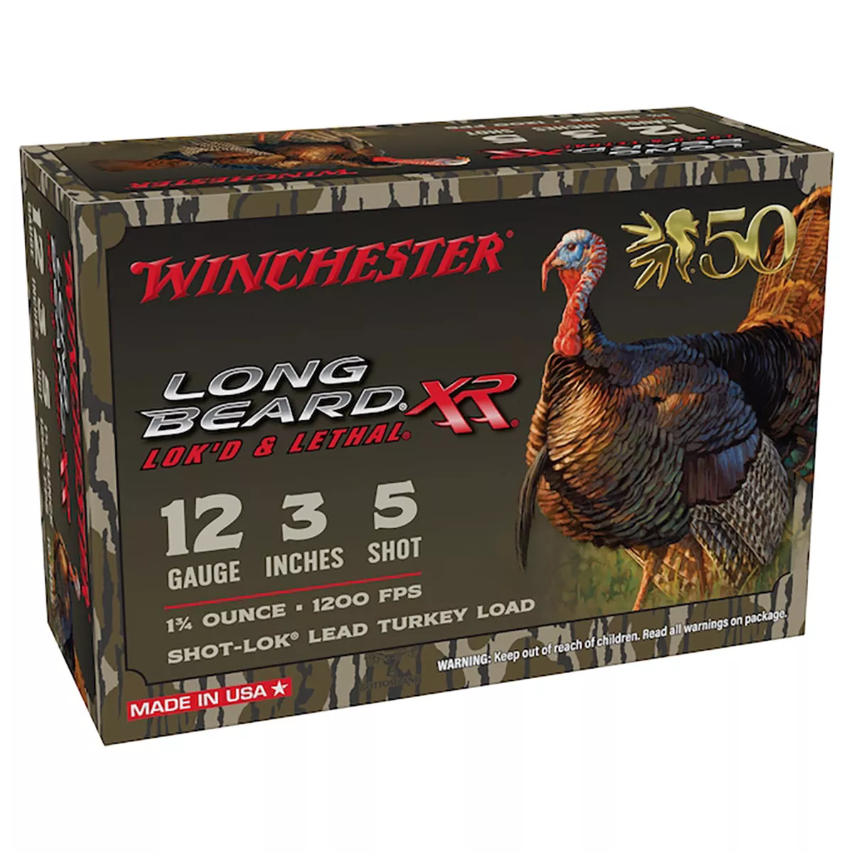WINCHESTERLONG BEARD XR NWTF 50TH ANNIVERSARY 12 GAUGE SHOTGUN AMMO