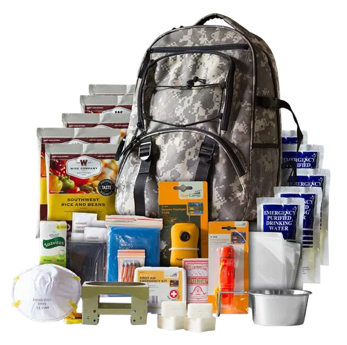 Wise Foods 5-day Survivial, Wise Rw01-622gsg 64 Piece Survival Back Pack