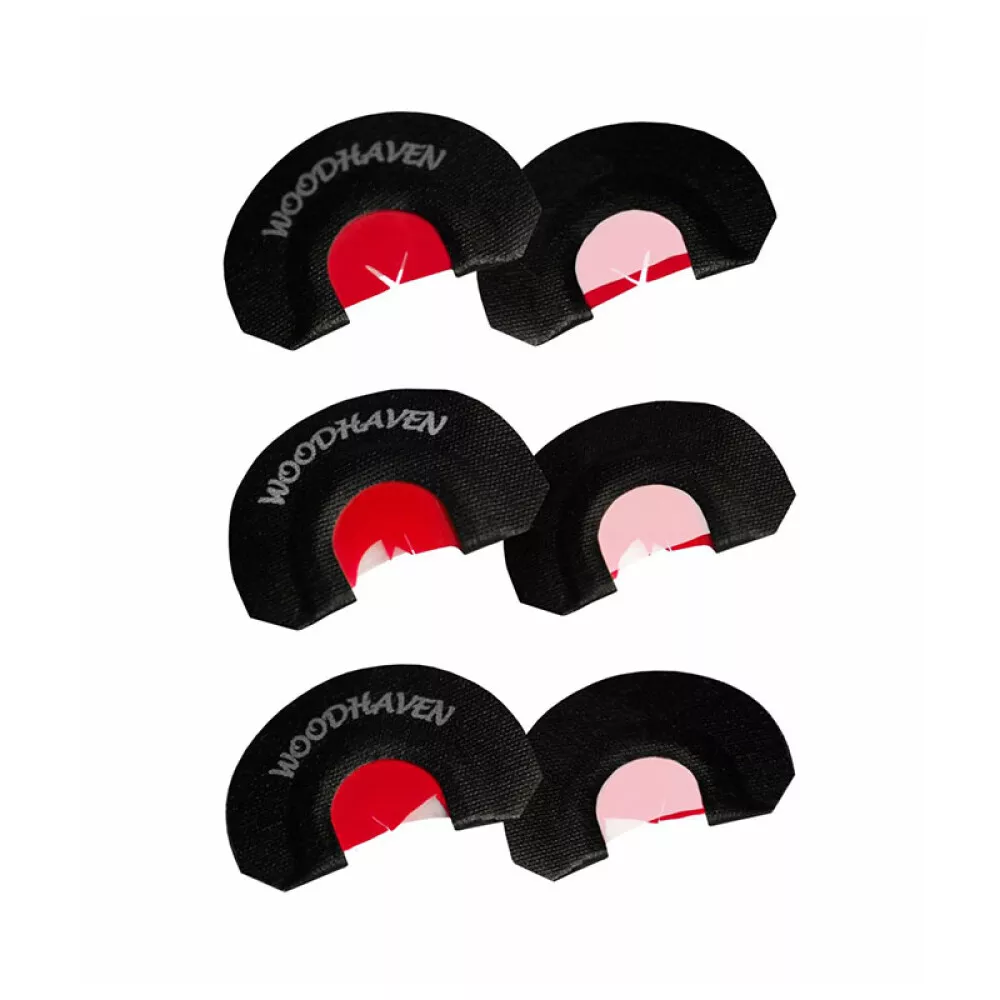 Woodhaven Custom Calls WH301 RED Ninja Three Pack Three Reed Call Turkey Yelps Purrs Clucks Cutts 3 Pack