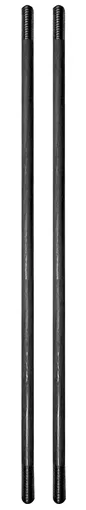 Yankee Hill Machine Co Assembly Rods, For VICTRA-12 Suppressor, 6" Long, 2 Pack, 17-4 Stainless Steel Construction, Black YHM-1206