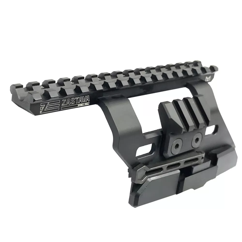 Zastava Arms AK Quick Detach Side Scope Mount for M70 Aluminum Black