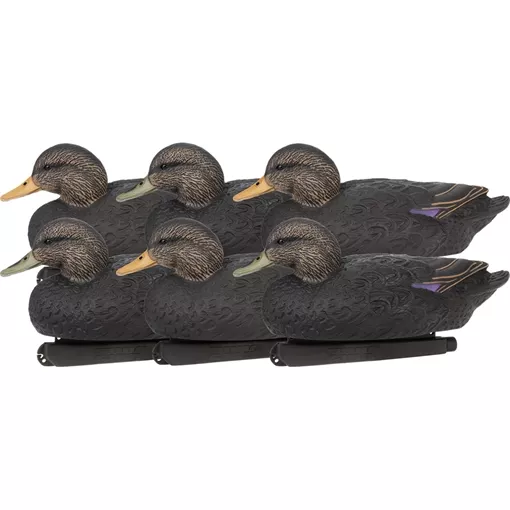 Zink Calls Zink Floater Duck Decoys Black Ducks 6 pk. ZNK-ZNKDYBLK